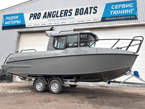 Катер Windboat 7.0 Cabin (серый) - В Наличии