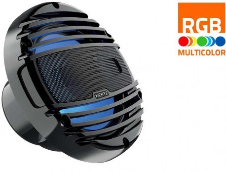Колонки 2-полосные коаксиальные HERTZ HMX 6.5-LD-TC - 6.5" 4Ohm MARINE COAX BLACK RGB SET (2 шт)