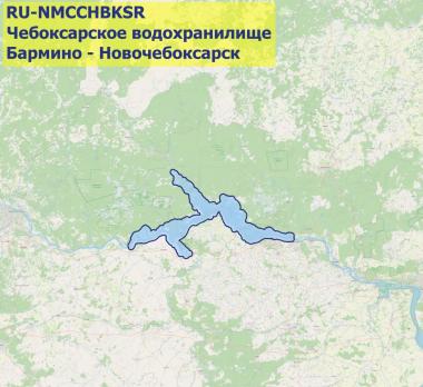 Карта глубин Чебоксарское водохранилище Бармино-Новочебоксарск