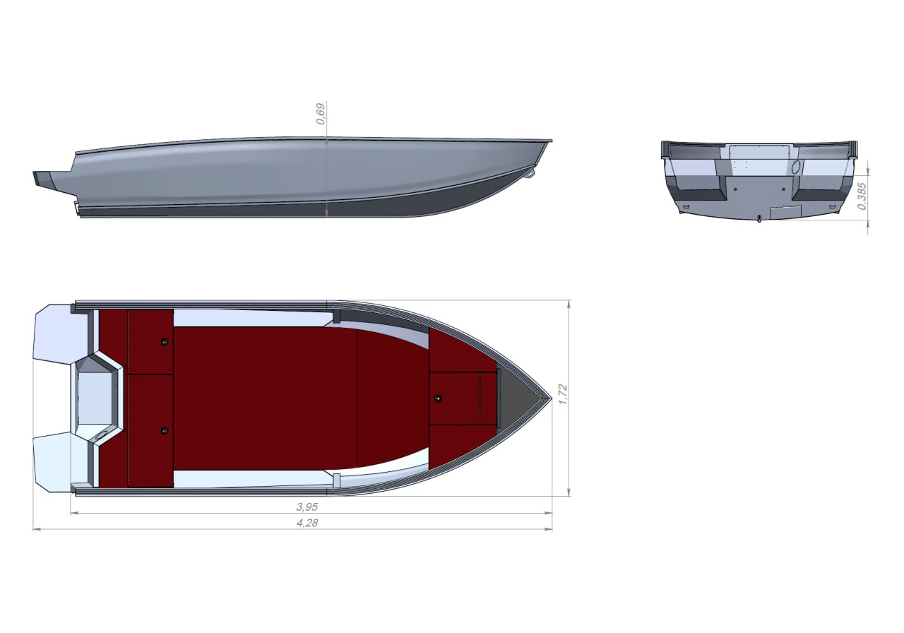 Моторная лодка Xstream 400
