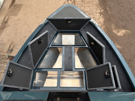 Моторная лодка Windboat 4.9 DCX (XL) (графит-вишня) - В наличии