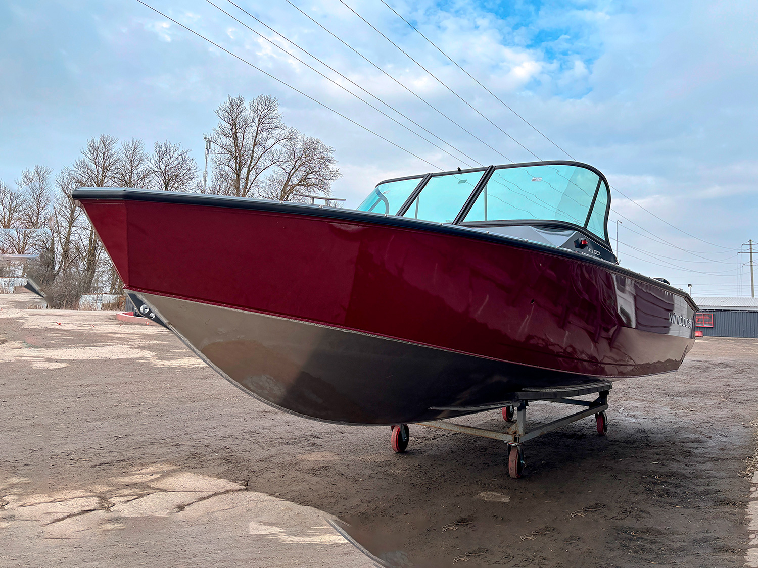 Моторная лодка Windboat 4.9 DCX (XL) (графит-вишня) - В наличии